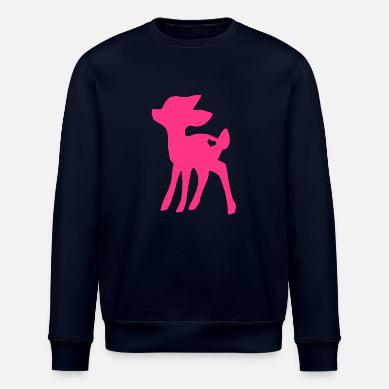 Rehkitz mit Herz - Stanley/Stella Unisex Bio-Sweatshirt ROLLER - Navy