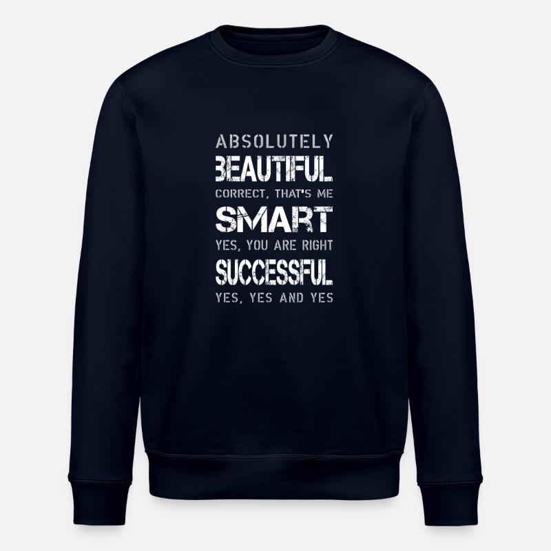 Succès Smart Beautiful - Sweat bio ROLLER Stanley/Stella Unisexe - marine