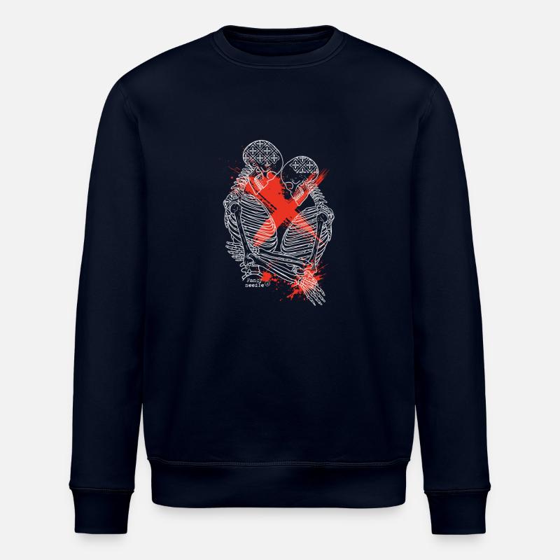 L’amour jamais l’histoire - Sweat bio ROLLER Stanley/Stella Unisexe - marine