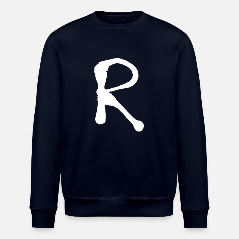 R - Iinitale / Buchstabe - Gesprüht - Stanley/Stella Unisex Bio-Sweatshirt ROLLER - Navy