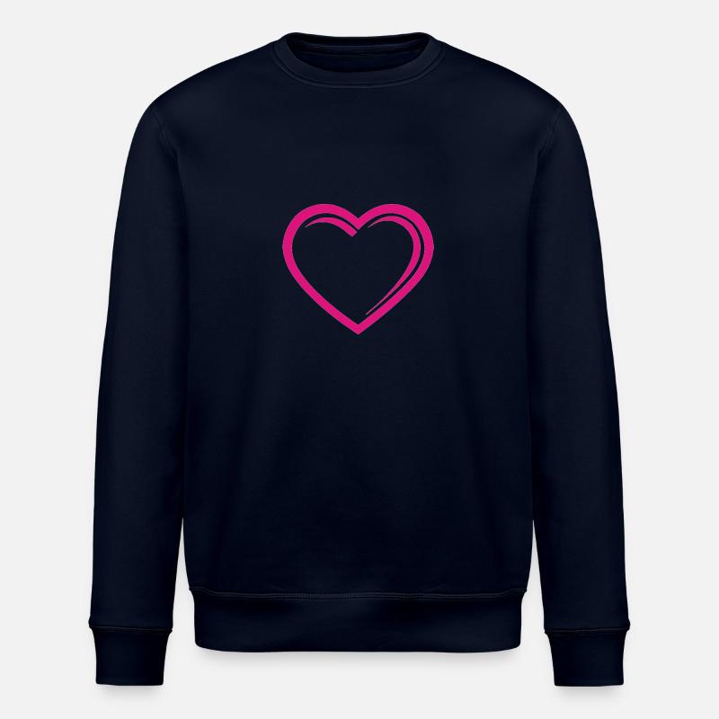 Herz - Stanley/Stella Unisex Bio-Sweatshirt ROLLER - Navy