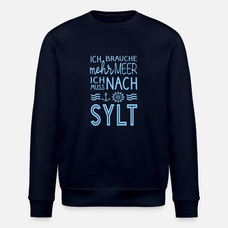 Sylt lustiger Spruch - Stanley/Stella Unisex Bio-Sweatshirt ROLLER - Navy