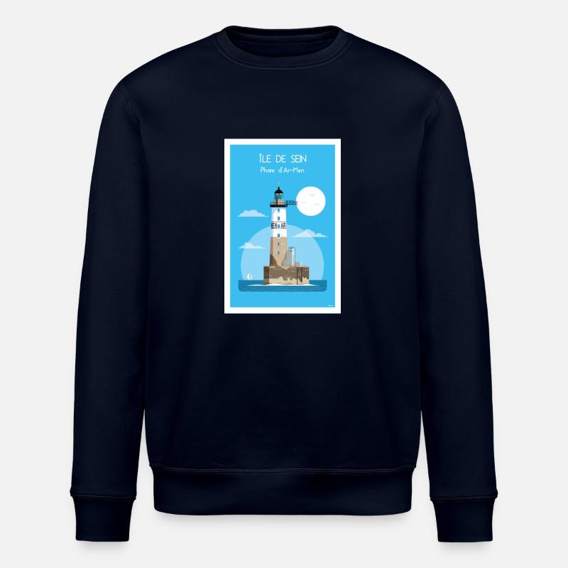 PHARE D AR-MEN - Sweat bio ROLLER Stanley/Stella Unisexe - marine