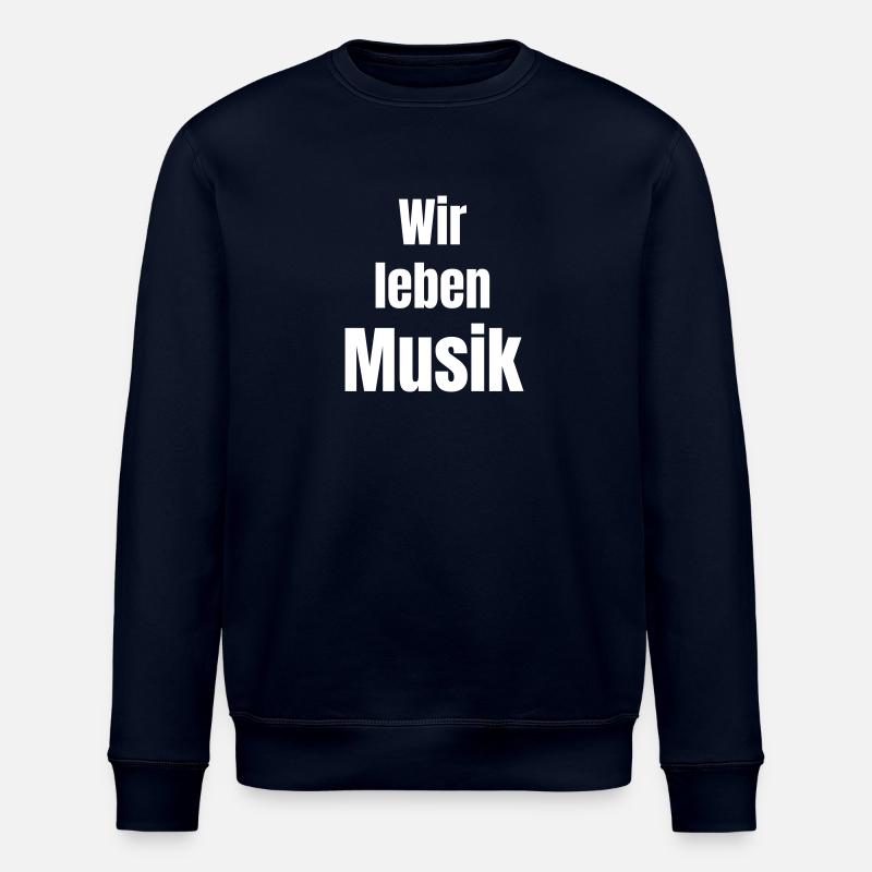 Wir leben Musik - Stanley/Stella Unisex Bio-Sweatshirt ROLLER - Navy