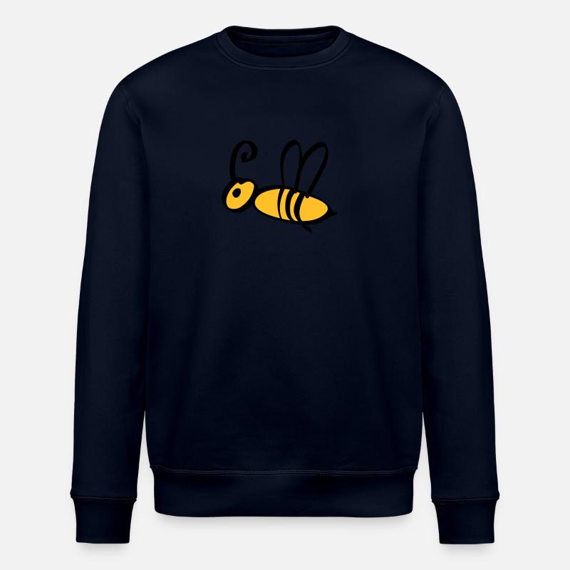 bee / honeybee 2c - Stanley/Stella ROLLER Unisex Organic Sweatshirt - navy