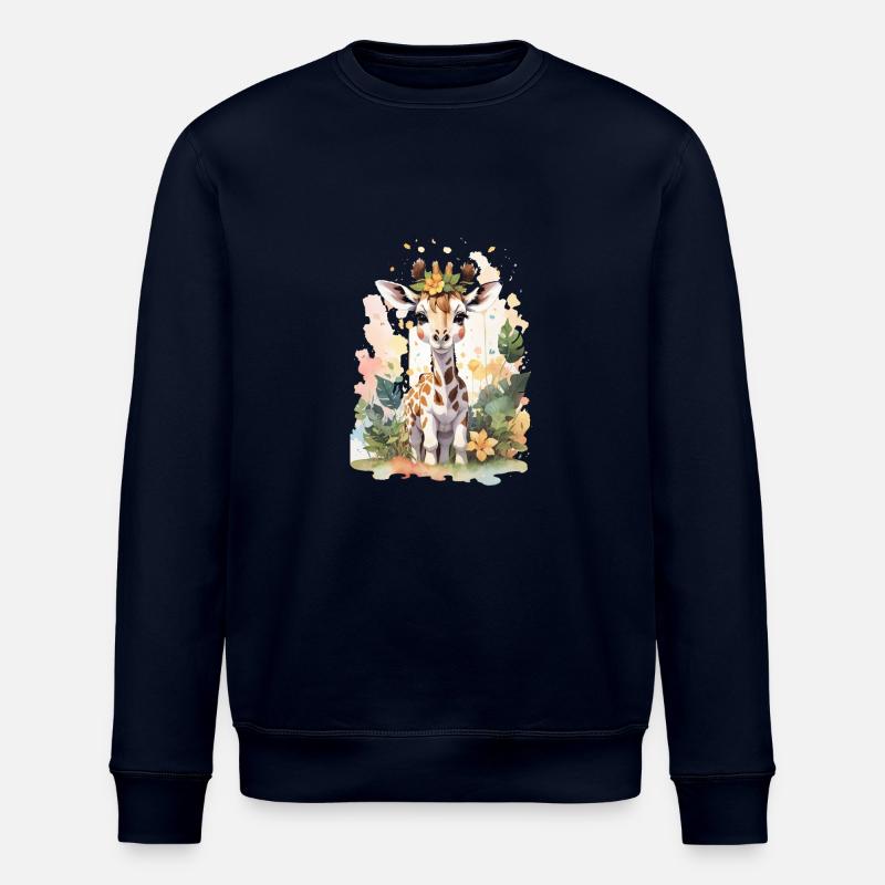 Giraffe - Stanley/Stella Unisex Bio-Sweatshirt ROLLER - Navy