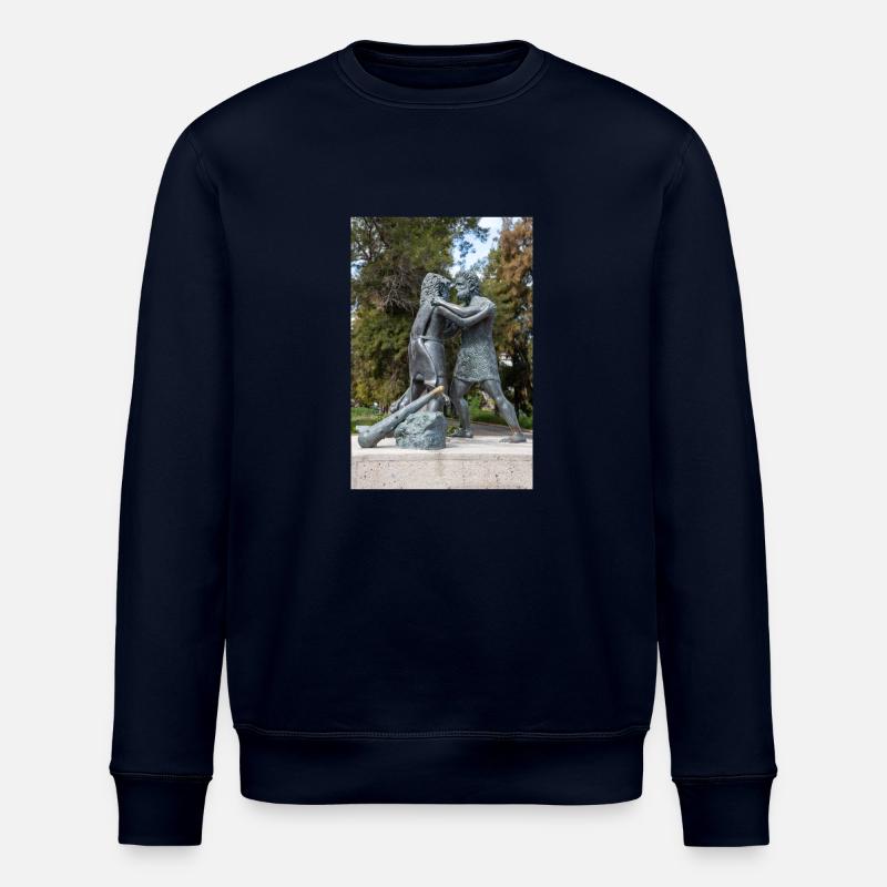 Statue des mythologischen Ringkampfes - Stanley/Stella Unisex Bio-Sweatshirt ROLLER - Navy