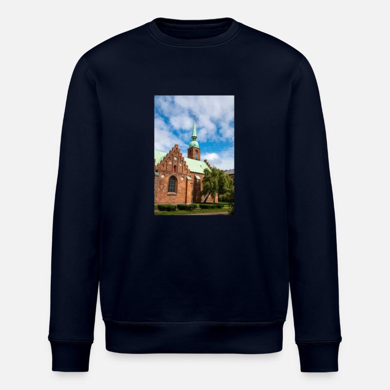 Klosterkirken, Aarhus, Dänemark - Stanley/Stella Unisex Bio-Sweatshirt ROLLER - Navy