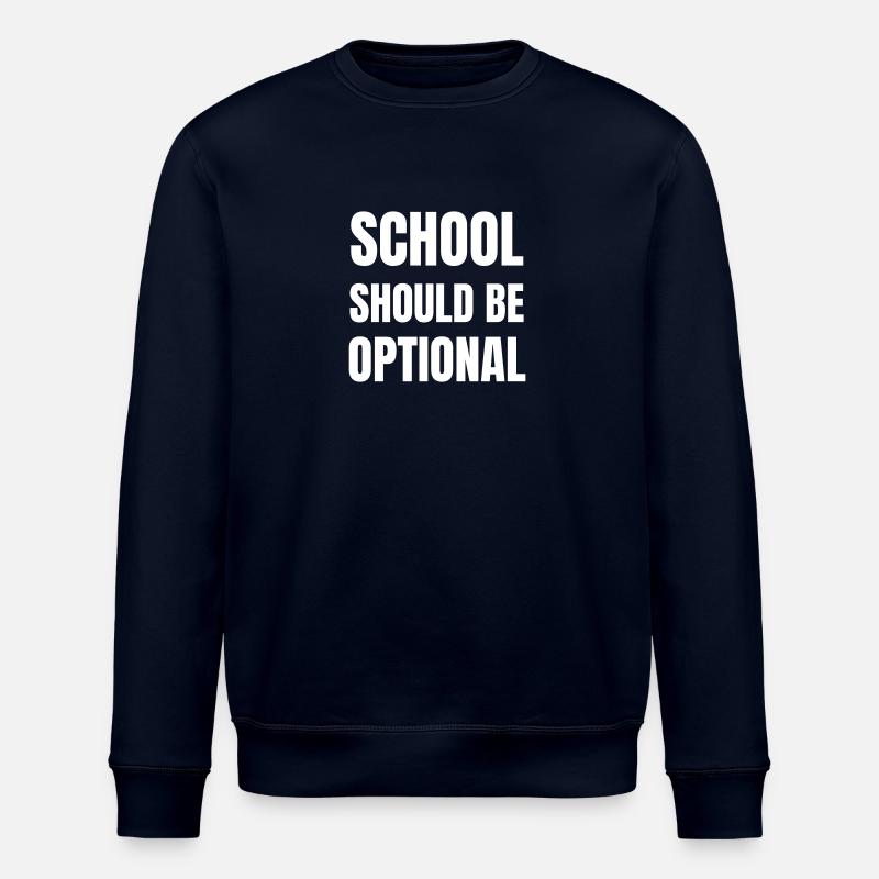 School should be optional - Stanley/Stella ROLLER Unisex Organic Sweatshirt - navy