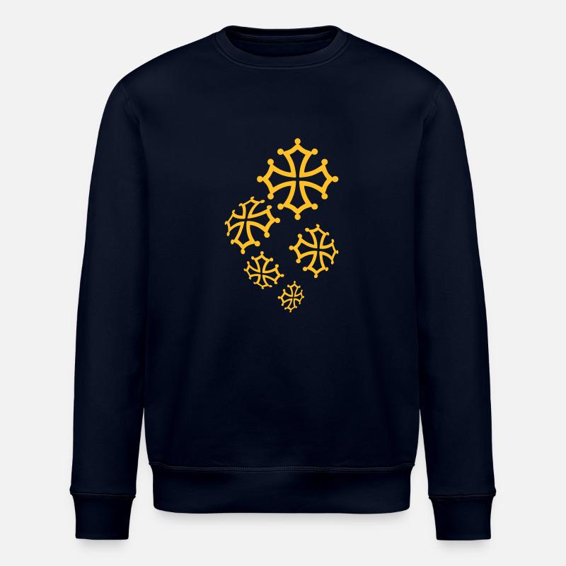Croix du Pays Occitan - Sweat bio ROLLER Stanley/Stella Unisexe - marine