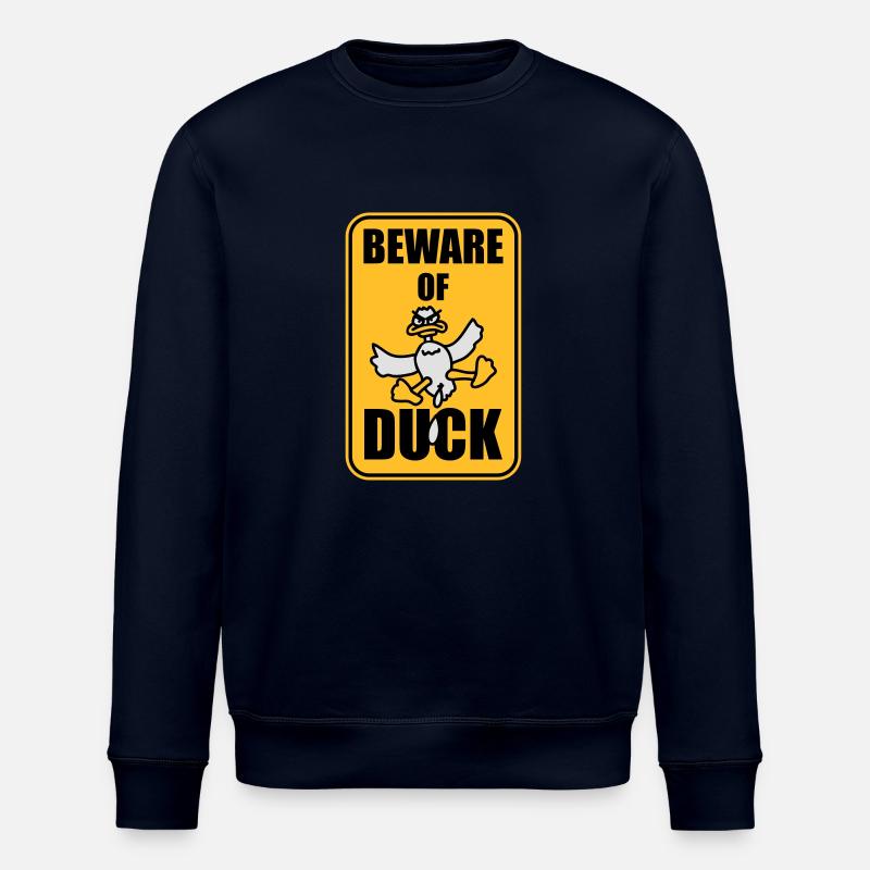 Beware Of Duck - Stanley/Stella Unisex Bio-Sweatshirt ROLLER - Navy
