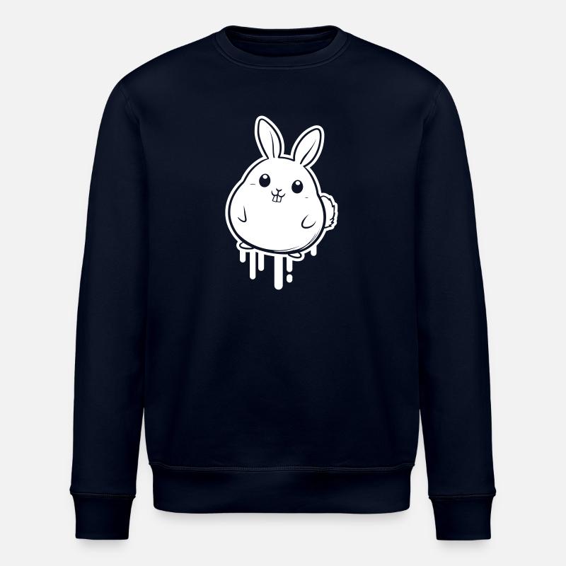 Lapin Drôle Pâques Mignon - Sweat bio ROLLER Stanley/Stella Unisexe - marine