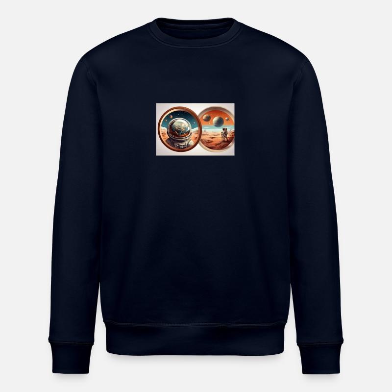 Intergalactic Exploration - Stanley/Stella ROLLER Unisex Organic Sweatshirt - navy