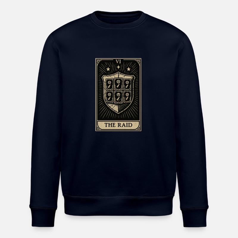 Tarot Datahoarding: The RAID Shield - Stanley/Stella ROLLER Unisex Organic Sweatshirt - navy