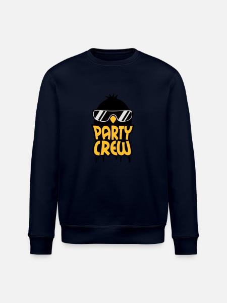 Cool Party Crew Penguin - Stanley/Stella ROLLER Unisex Organic Sweatshirt - navy