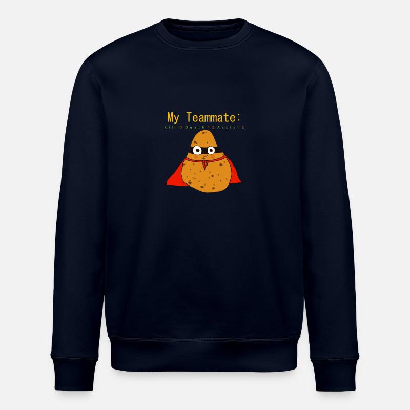 My Teammate Super Potato - Stanley/Stella Unisex Bio-Sweatshirt ROLLER - Navy