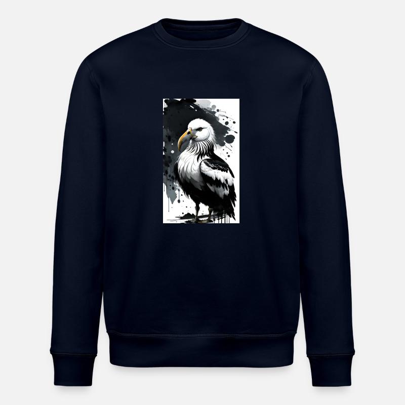 Mouette gracieuse à l’horizon - Sweat bio ROLLER Stanley/Stella Unisexe - marine