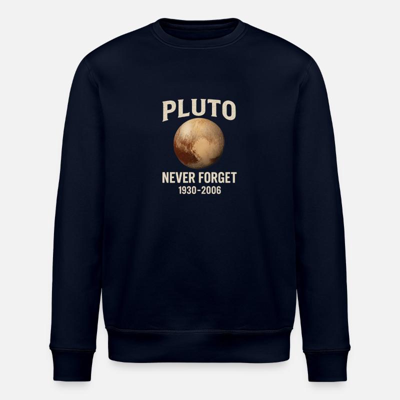 Pluto - Never Forget - Stanley/Stella ROLLER Unisex Organic Sweatshirt - navy