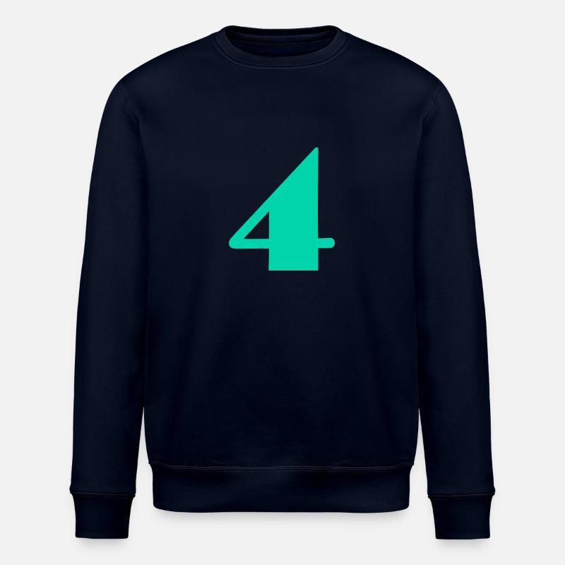 4 ANS,4e ANNIVERSAIRE,ANNIVERSAIRE 4 ANS,4 - Sweat bio ROLLER Stanley/Stella Unisexe - marine