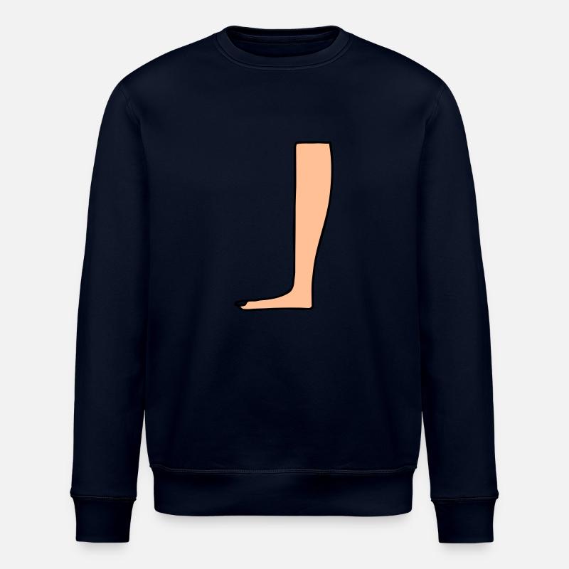 Leg Heiroglyph - Stanley/Stella Unisex Bio-Sweatshirt ROLLER - Navy