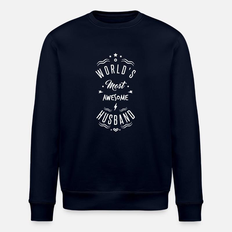 AWESOME HUSBAND - Stanley/Stella Unisex Bio-Sweatshirt ROLLER - Navy