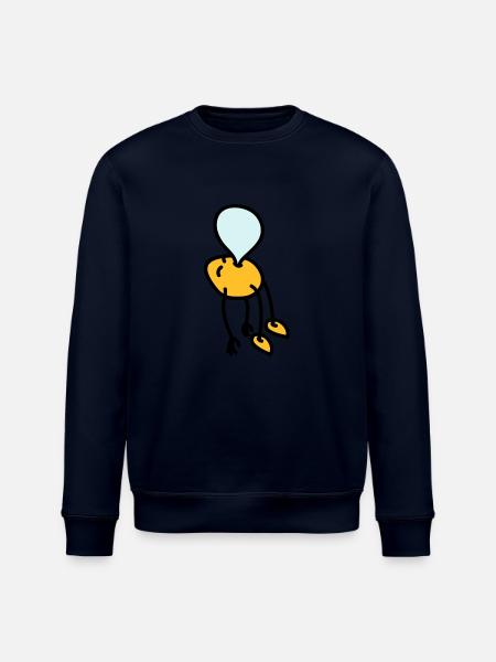 chewing_gum_man - Stanley/Stella ROLLER Unisex Organic Sweatshirt - navy