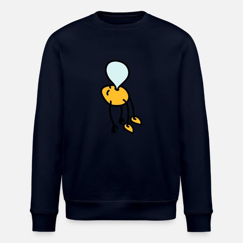 chewing_gum_man - Stanley/Stella ROLLER Unisex Organic Sweatshirt - navy