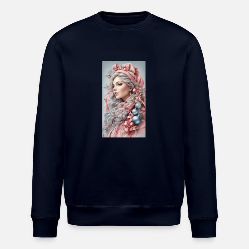 Frau gekleidet Weihnachten - Stanley/Stella Unisex Bio-Sweatshirt ROLLER - Navy