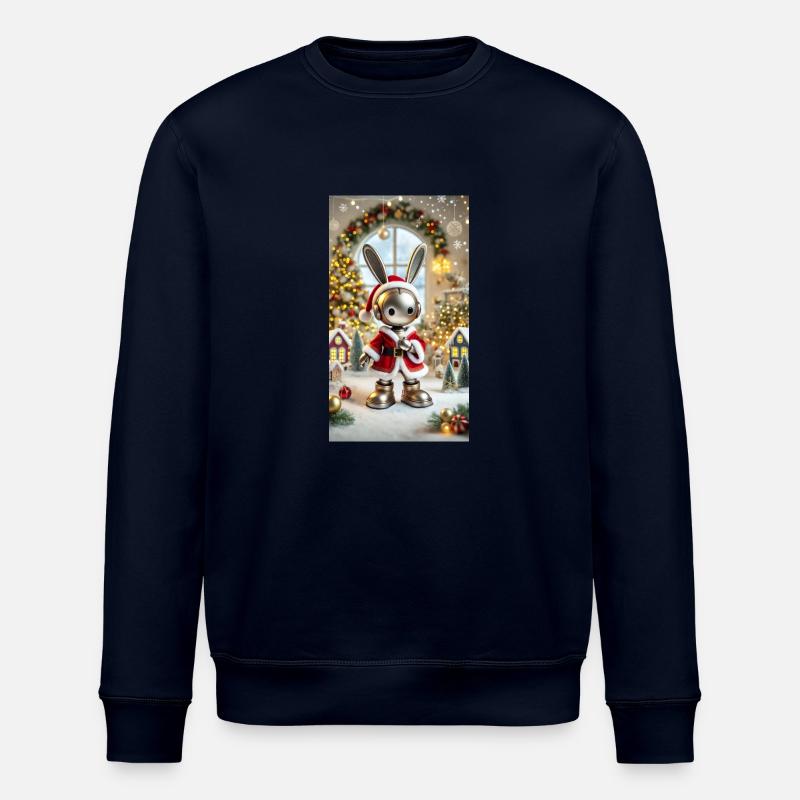 Weihnachtshase - Stanley/Stella Unisex Bio-Sweatshirt ROLLER - Navy
