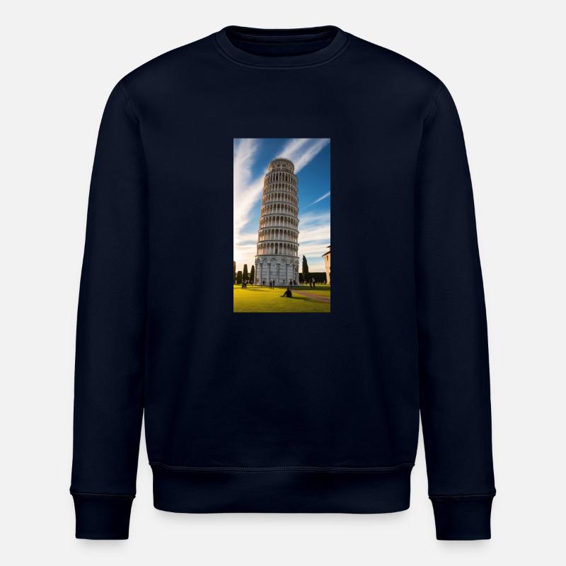 Der Schiefe Turm von Pisa - Stanley/Stella Unisex Bio-Sweatshirt ROLLER - Navy