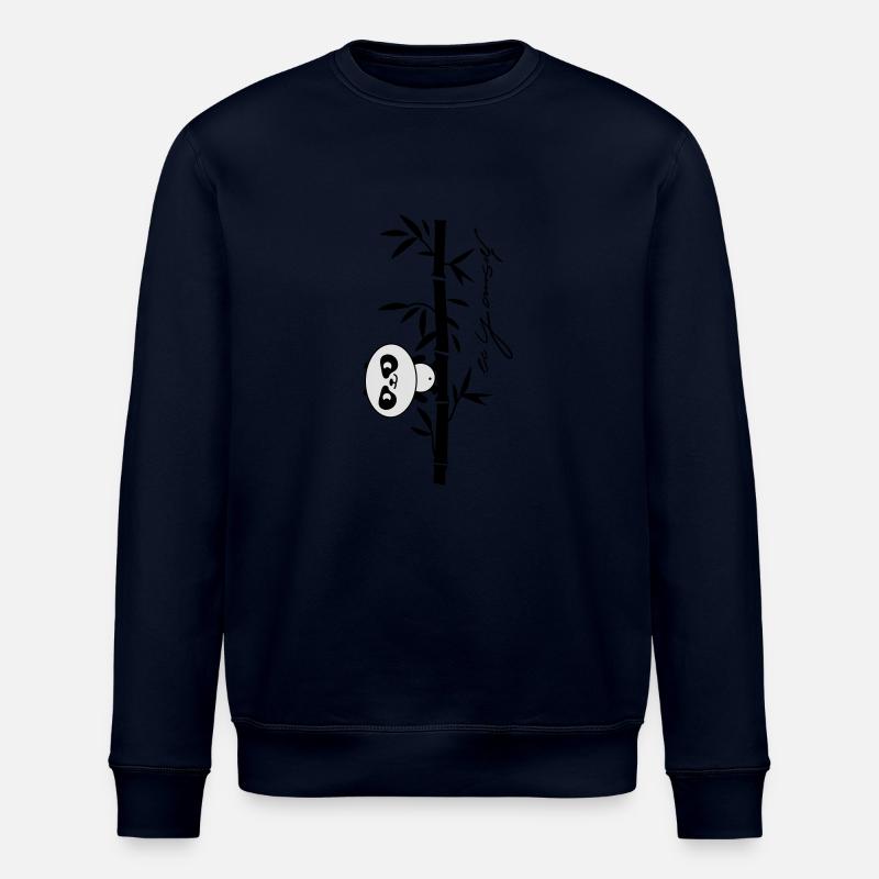 Sei du selbst- Panda - Stanley/Stella Unisex Bio-Sweatshirt ROLLER - Navy
