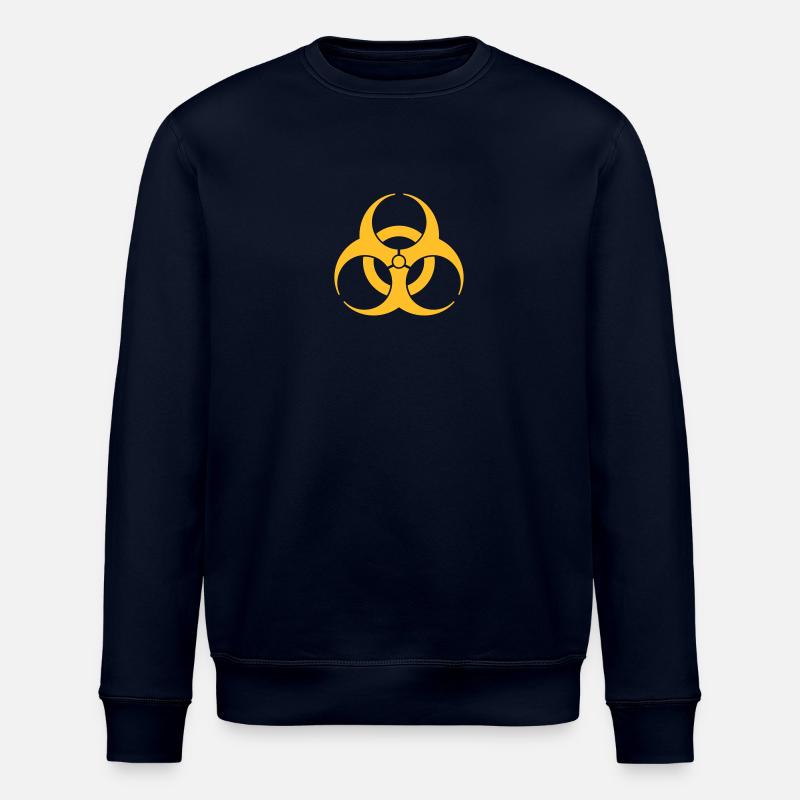 Biohazard - Stanley/Stella ROLLER Unisex Organic Sweatshirt - navy