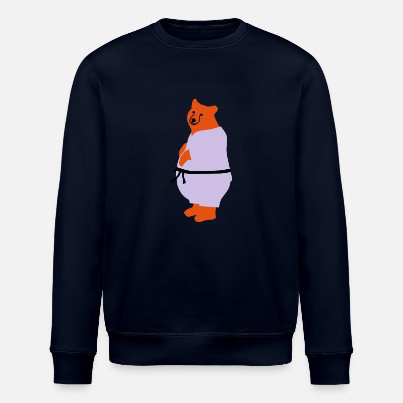 Taekwondo Bär - Stanley/Stella Unisex Bio-Sweatshirt ROLLER - Navy