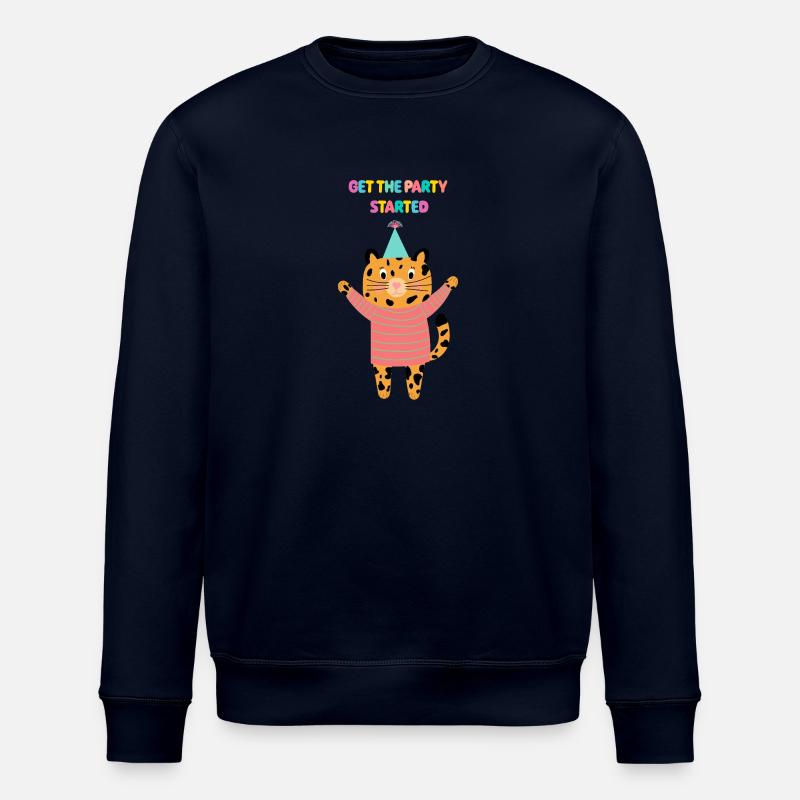 Party Tiger - Get the Party started - Geschenk - Stanley/Stella Unisex Bio-Sweatshirt ROLLER - Navy