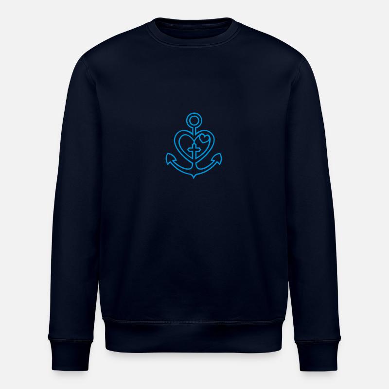 Glaube Liebe Hoffnung (1c) - Stanley/Stella Unisex Bio-Sweatshirt ROLLER - Navy