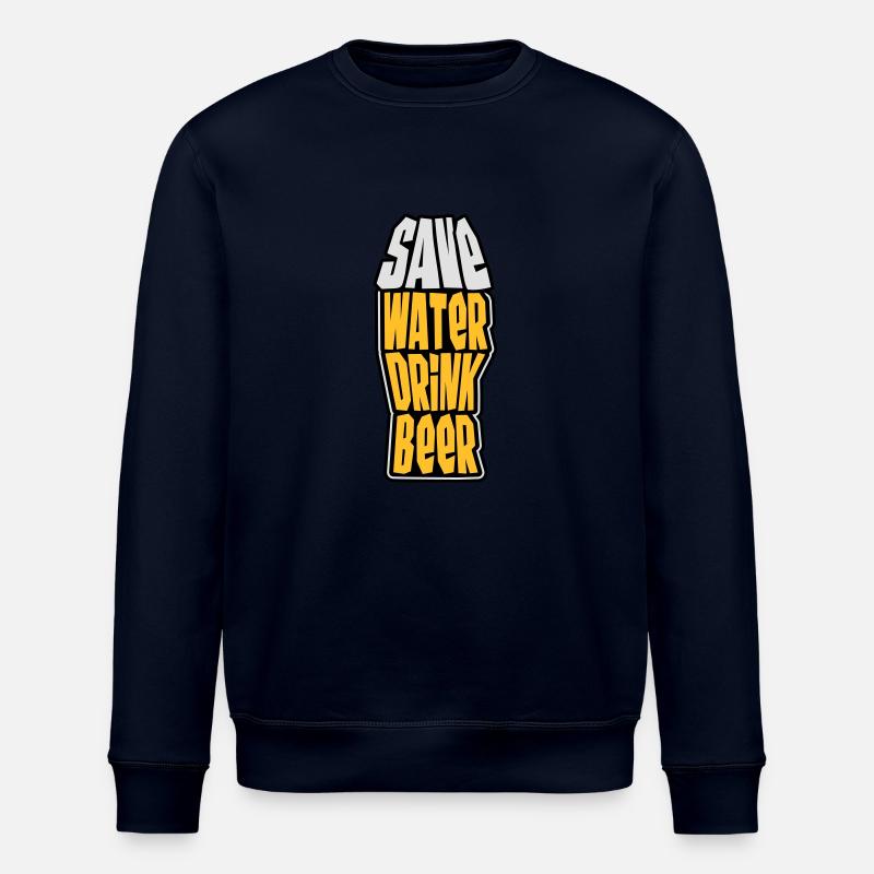Save Water Drink Beer - Stanley/Stella Unisex Bio-Sweatshirt ROLLER - Navy