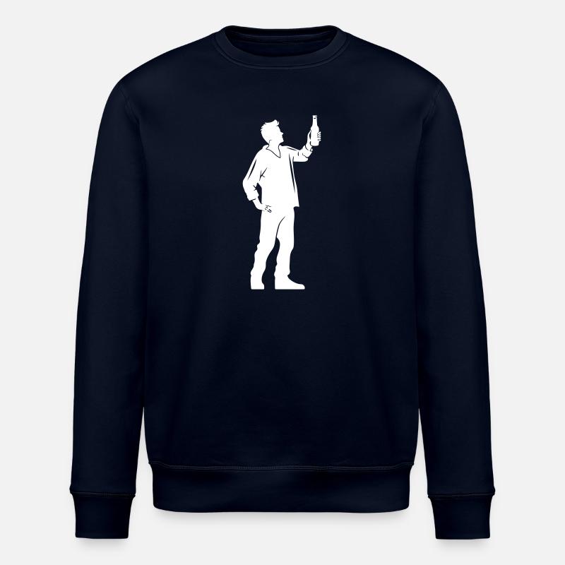 Silhouette Saufen - Stanley/Stella Unisex Bio-Sweatshirt ROLLER - Navy