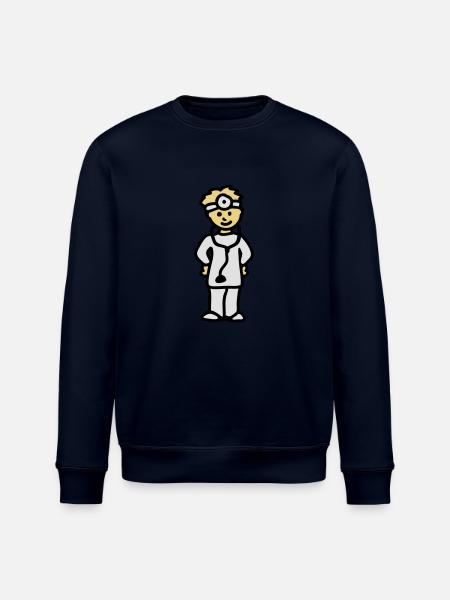 Læge: 3 - Stanley/Stella økologisk unisex-sweatshirt ROLLER - marineblå