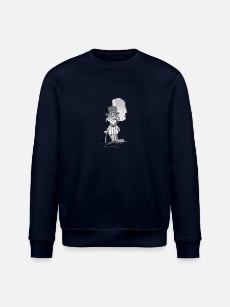 GentleBiber # North German art - Stanley/Stella ROLLER Unisex Organic Sweatshirt - navy