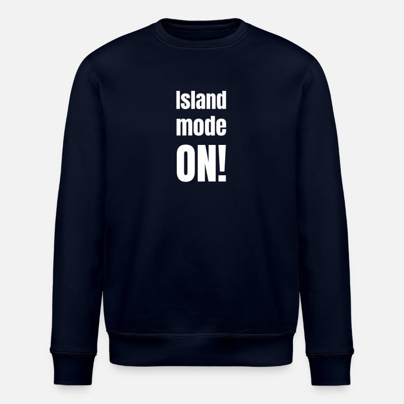 Island mode on! - Stanley/Stella ROLLER Unisex Organic Sweatshirt - navy