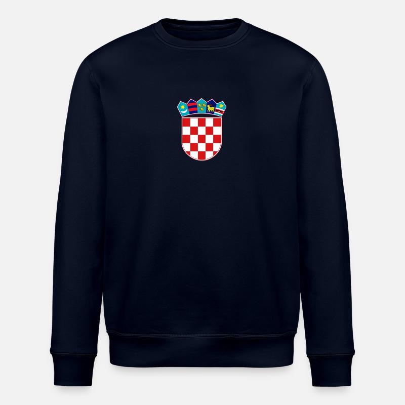 Kroatisches Wappen - Stanley/Stella Unisex Bio-Sweatshirt ROLLER - Navy