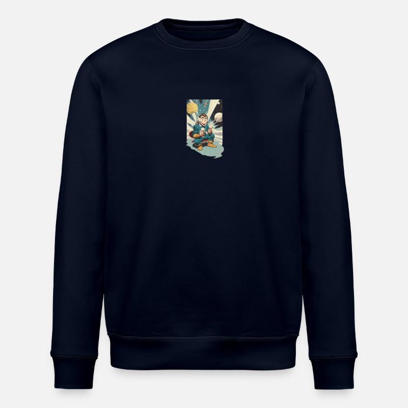 Galaktischer Eisaffe - Stanley/Stella Unisex Bio-Sweatshirt ROLLER - Navy
