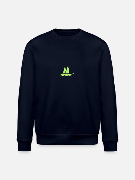 Segelboot (1c) - Stanley/Stella ROLLER Unisex Organic Sweatshirt - navy