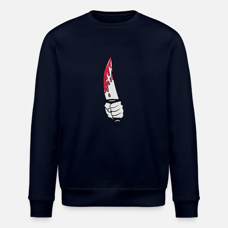 Couteau d'horreur fraîche - Sweat bio ROLLER Stanley/Stella Unisexe - marine