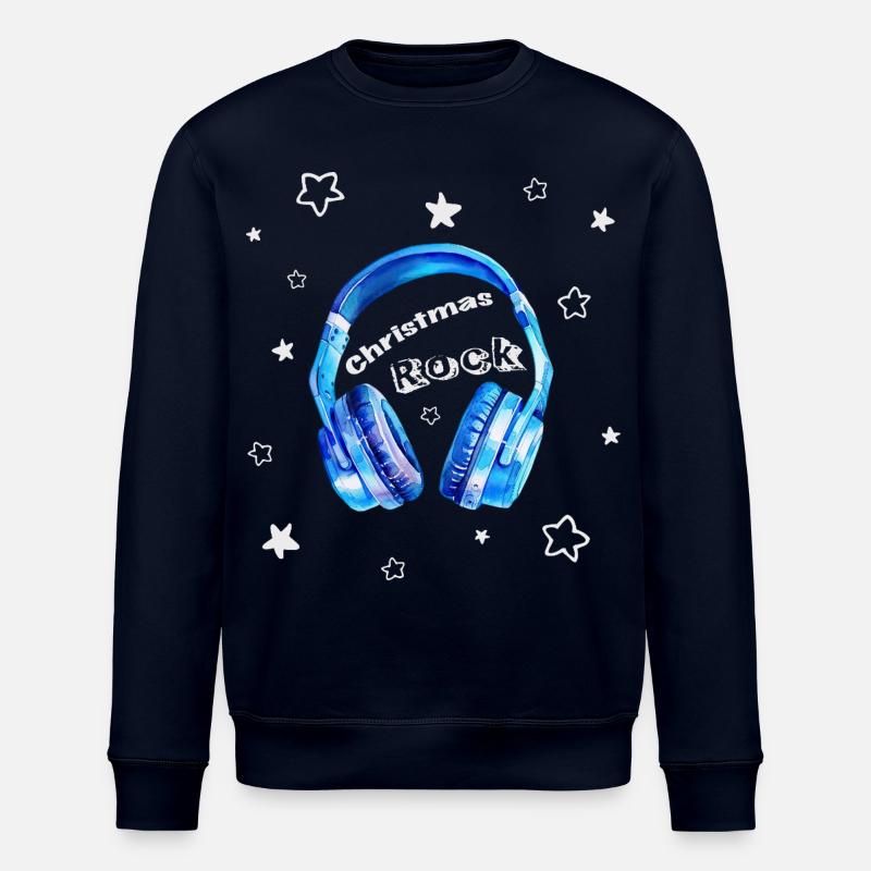 Christmas Rock - cooler Kopfhörer - Stanley/Stella Unisex Bio-Sweatshirt ROLLER - Navy