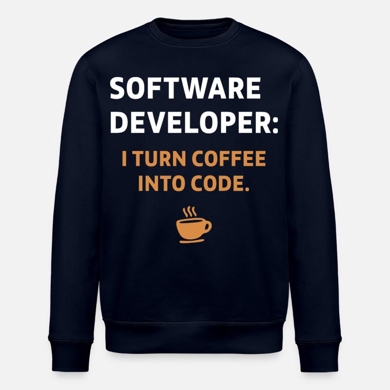 Software Developer - Coffee Edition - Stanley/Stella ROLLER Unisex Organic Sweatshirt - navy