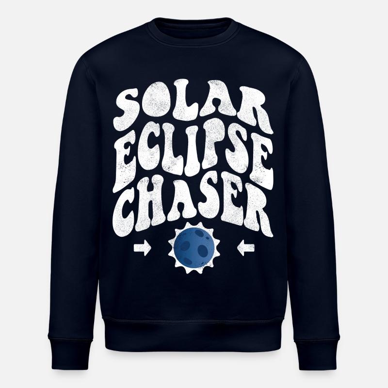 Chasseur d’éclipse solaire blanc - Sweat bio ROLLER Stanley/Stella Unisexe - marine
