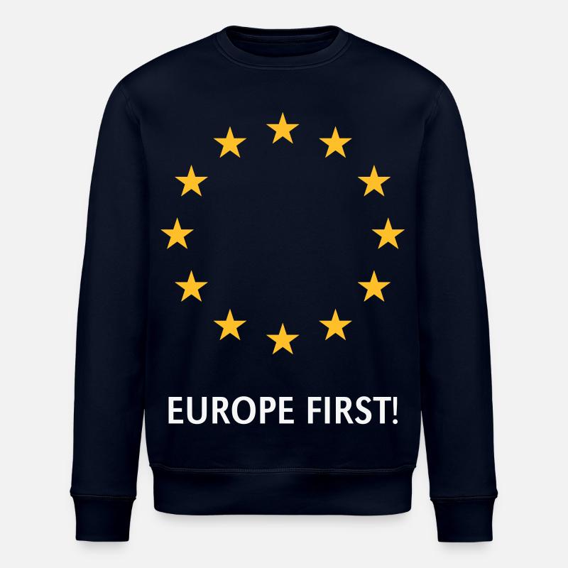 Europe First! Europe First! (2C) - Stanley/Stella ROLLER Unisex Organic Sweatshirt - navy