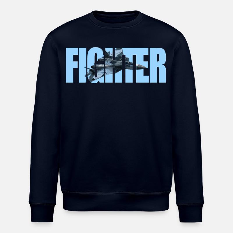 Fighter Su-57 - Stanley/Stella Unisex Bio-Sweatshirt ROLLER - Navy