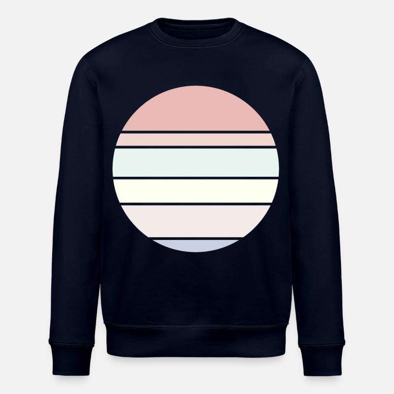 Background Pastel Circle - Stanley/Stella ROLLER Unisex Organic Sweatshirt - navy